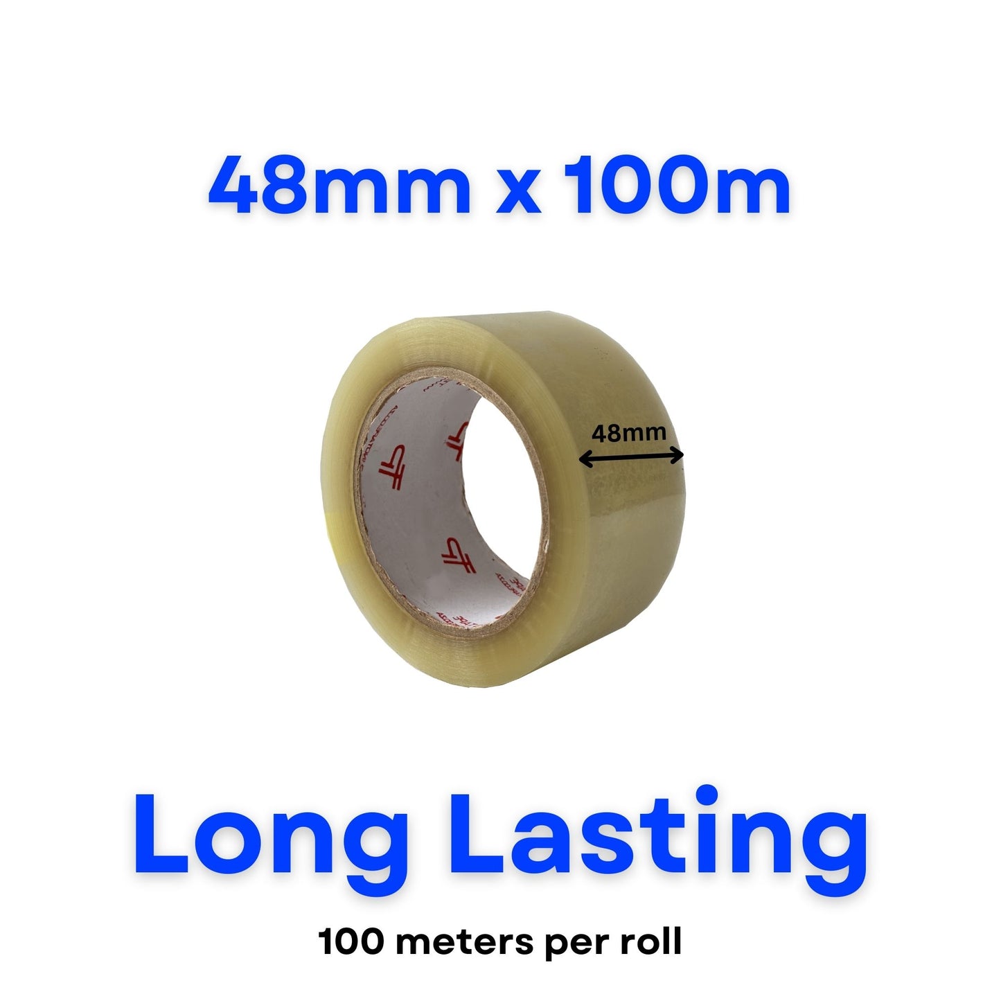Clear Packaging Tape 48mm x 100m (6 Rolls)