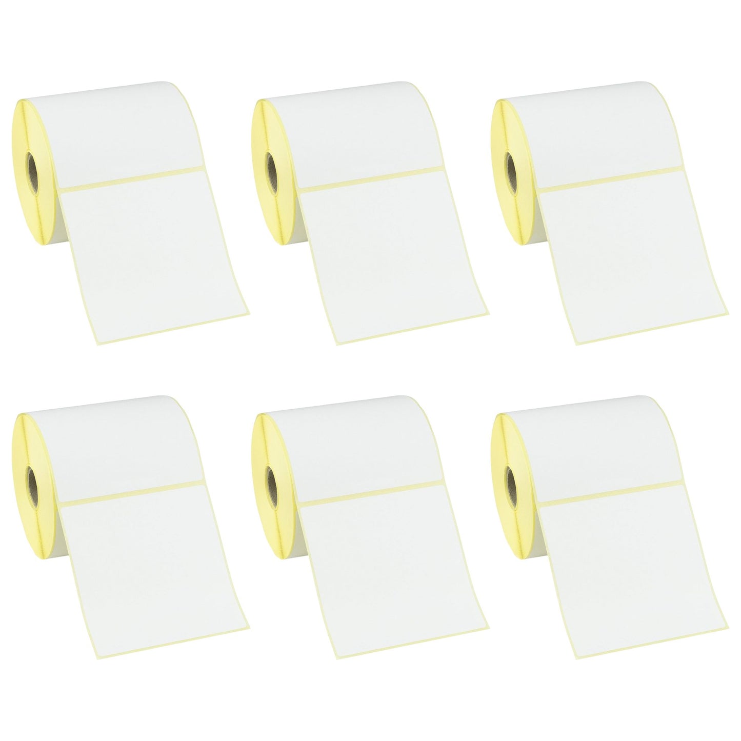 100x100mm Thermal Labels (Roll of 500) x6 Bundle