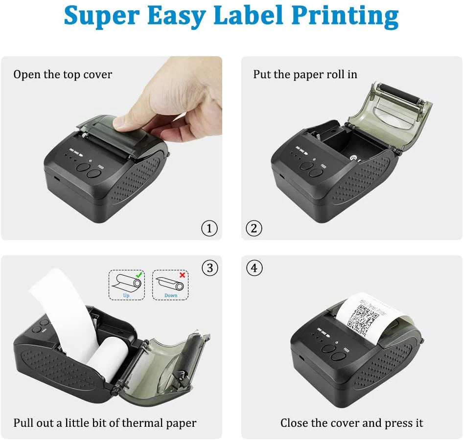 Portable Bluetooth Thermal Receipt Printer