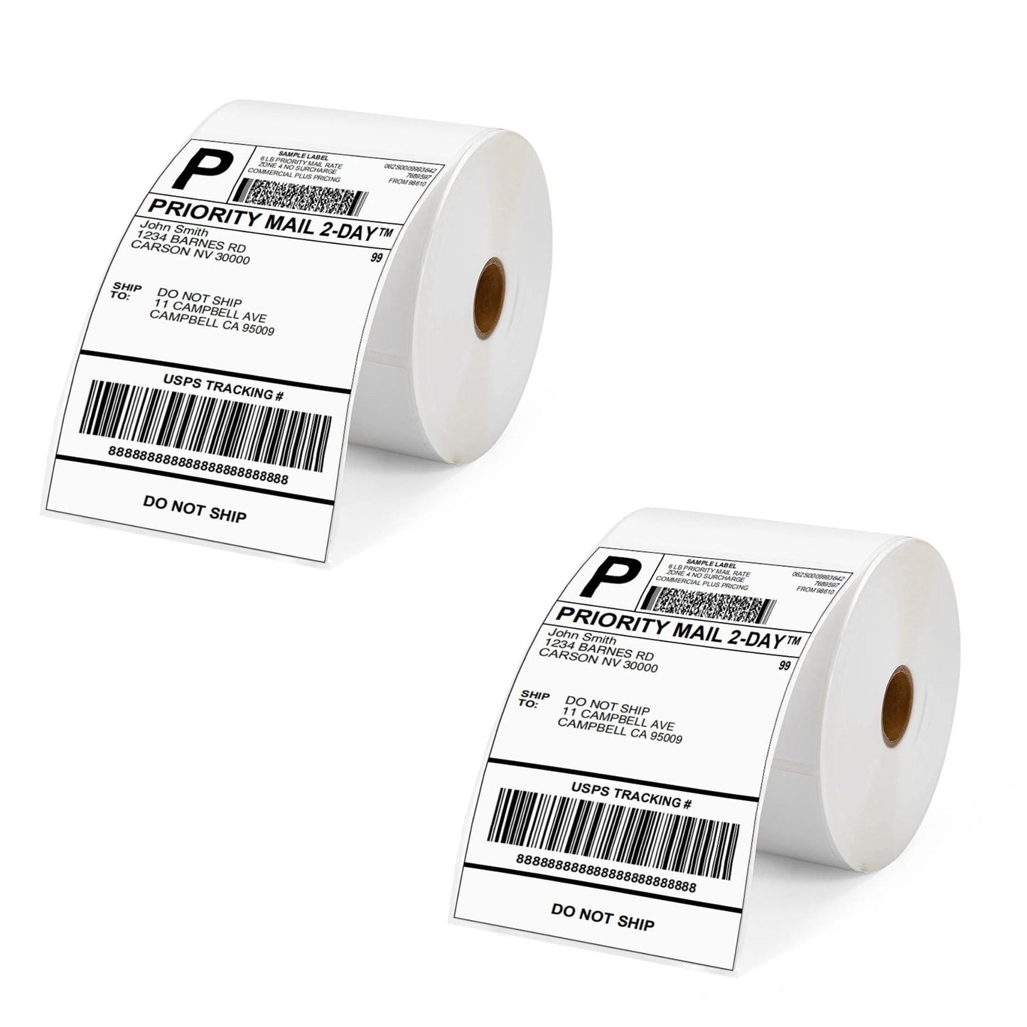 Waybill Labels 100mm x 150mm (Roll of 500) x2 Bundle