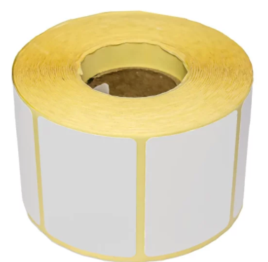 60mm x 43mm, Hotmelt Adhesive, 1000 Labels per Roll  Blank White Semi-Gloss Labels